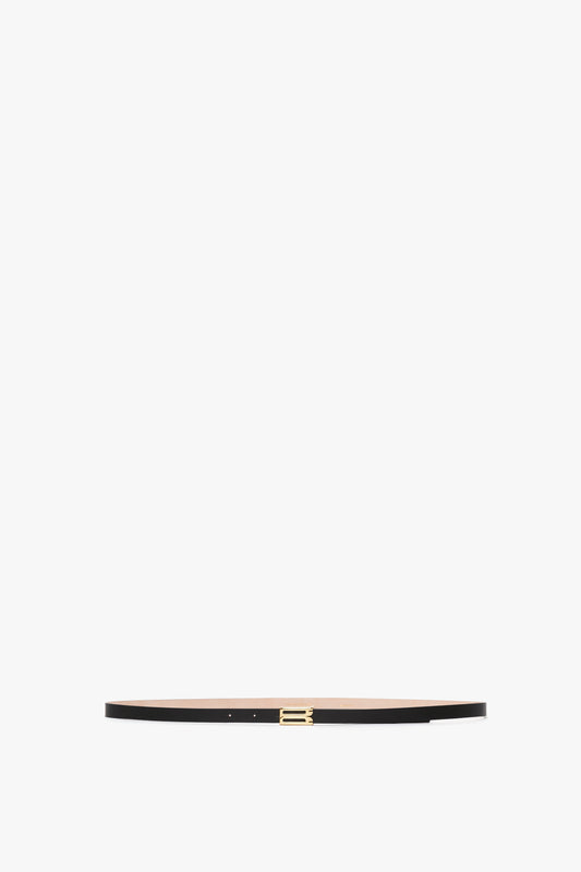 Exclusive Micro Frame Belt in Black Leather by Victoria Beckham