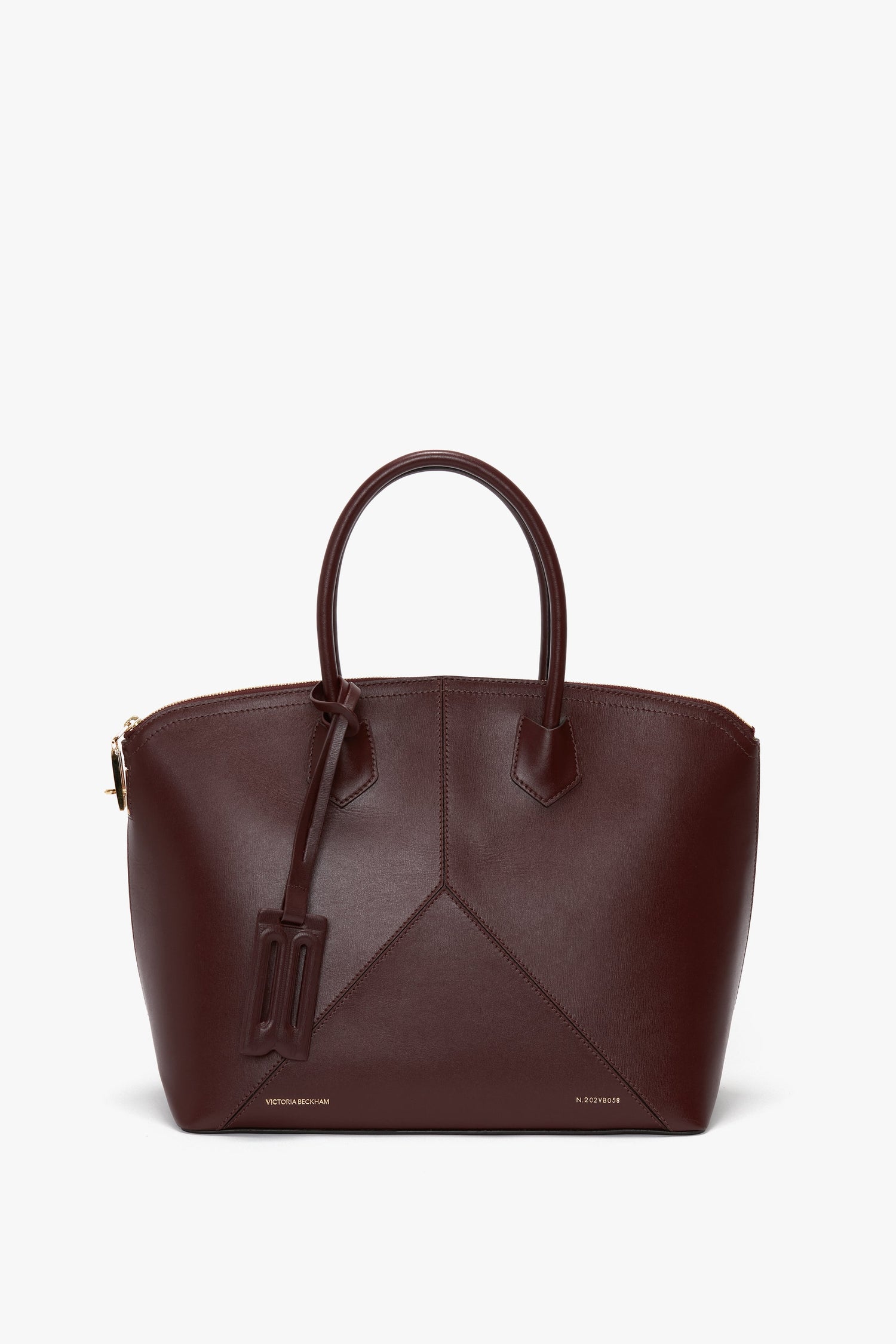 Structured leather bag on sale