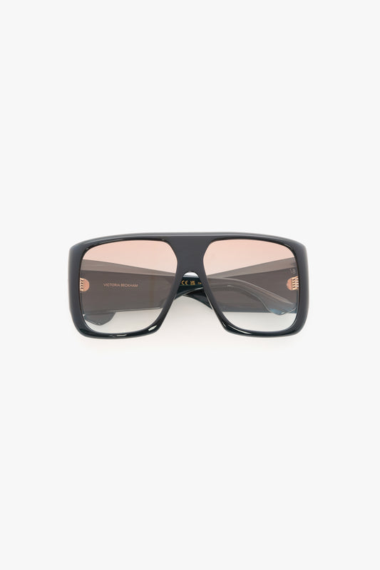 Oversized Soft Square Acetate Frame In Blue