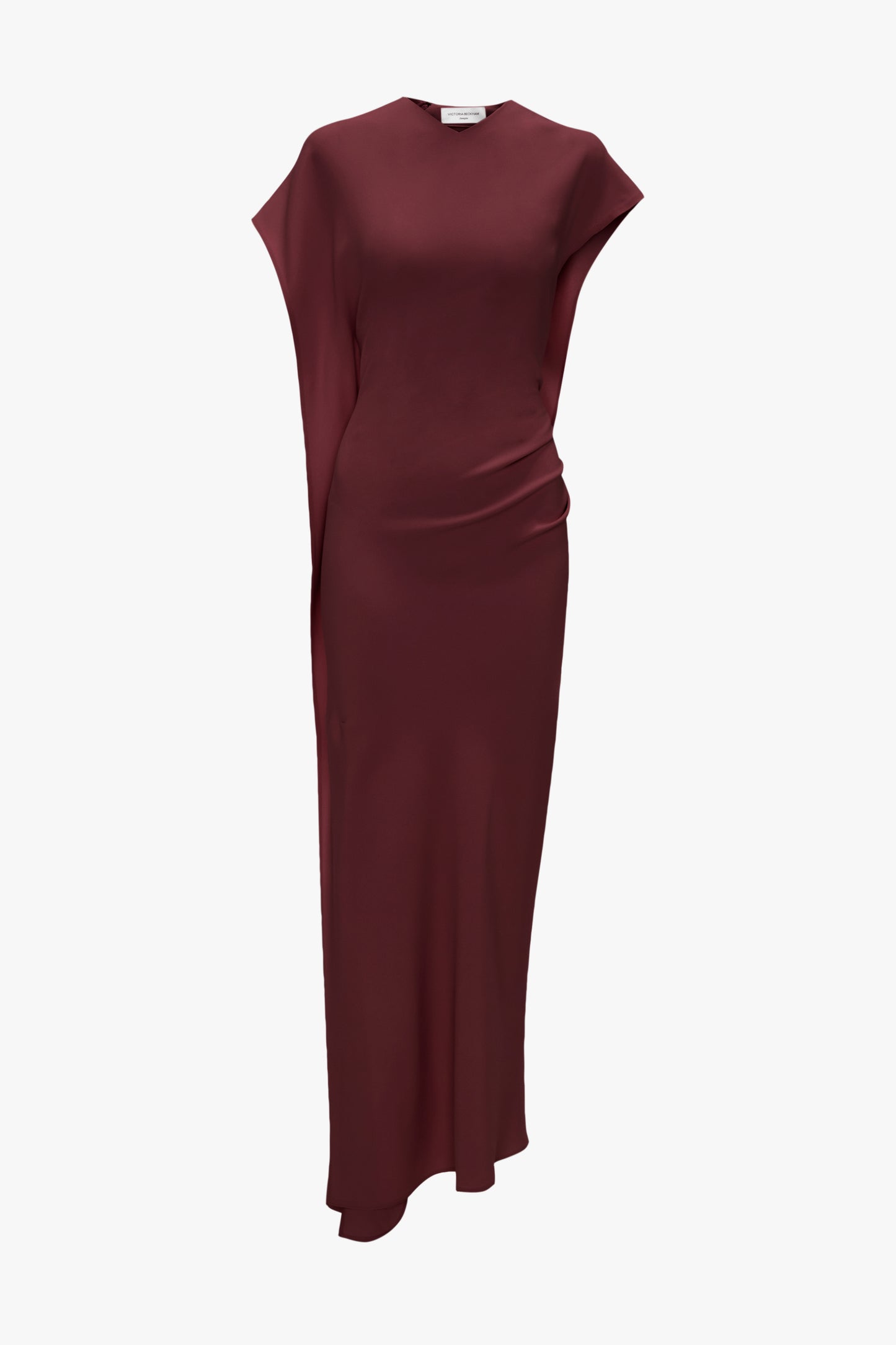 Victoria Midi Dress In Cinnabar Red