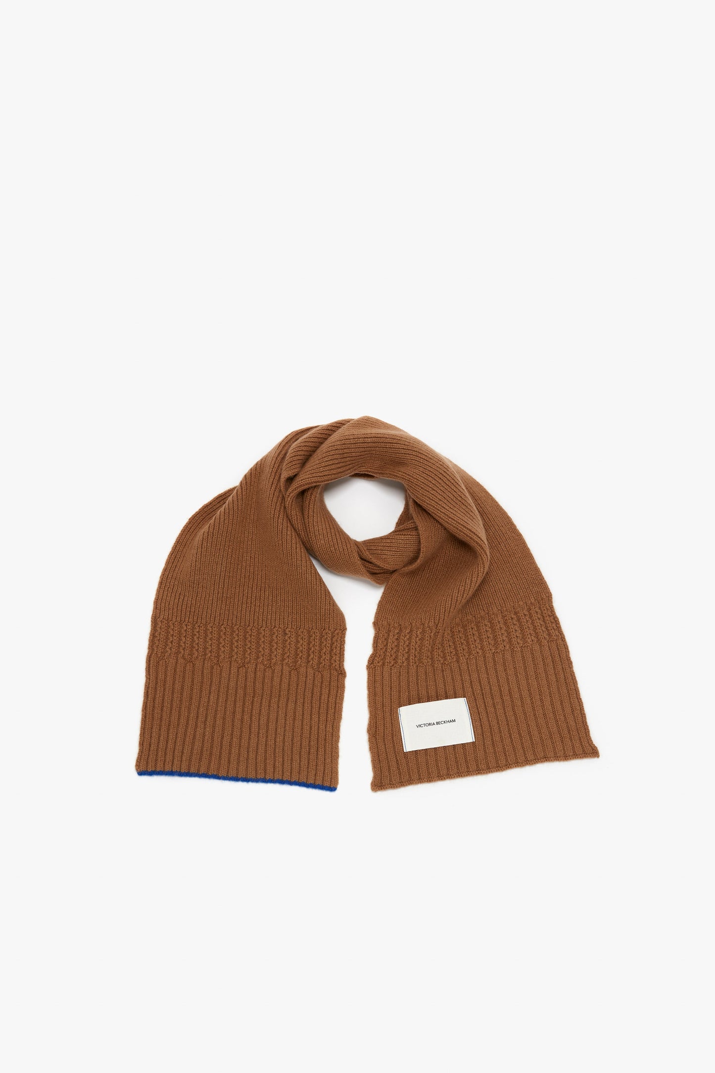 Exclusive Logo Patch Scarf In Camel