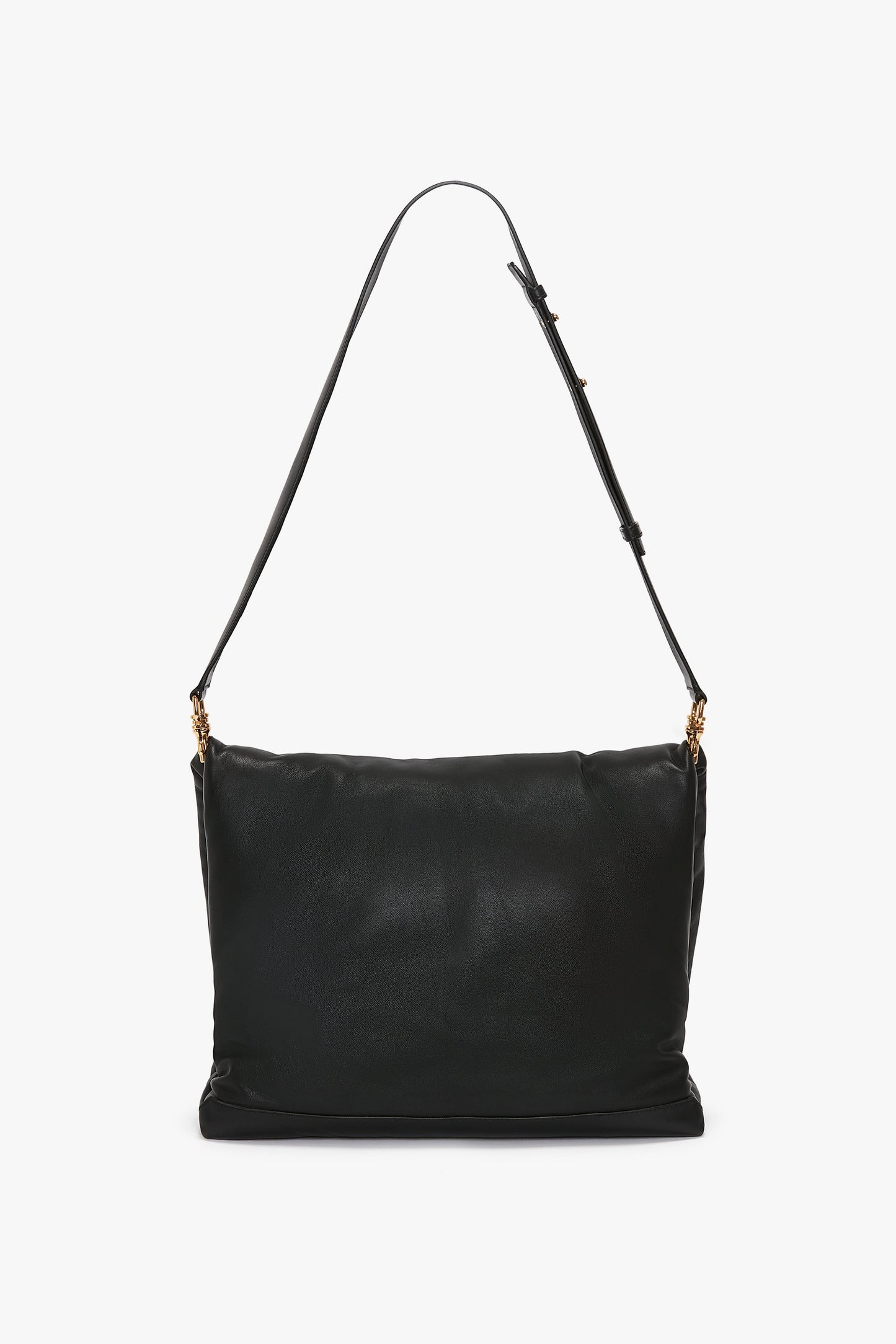 Puffy Jumbo Chain Pouch In Black Leather – Victoria Beckham