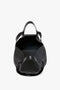 W11 Medium Tote Bag In Black Leather by Victoria Beckham in luxurious grained leather with an open top and two handles, displaying a spacious interior perfect for versatile styling.