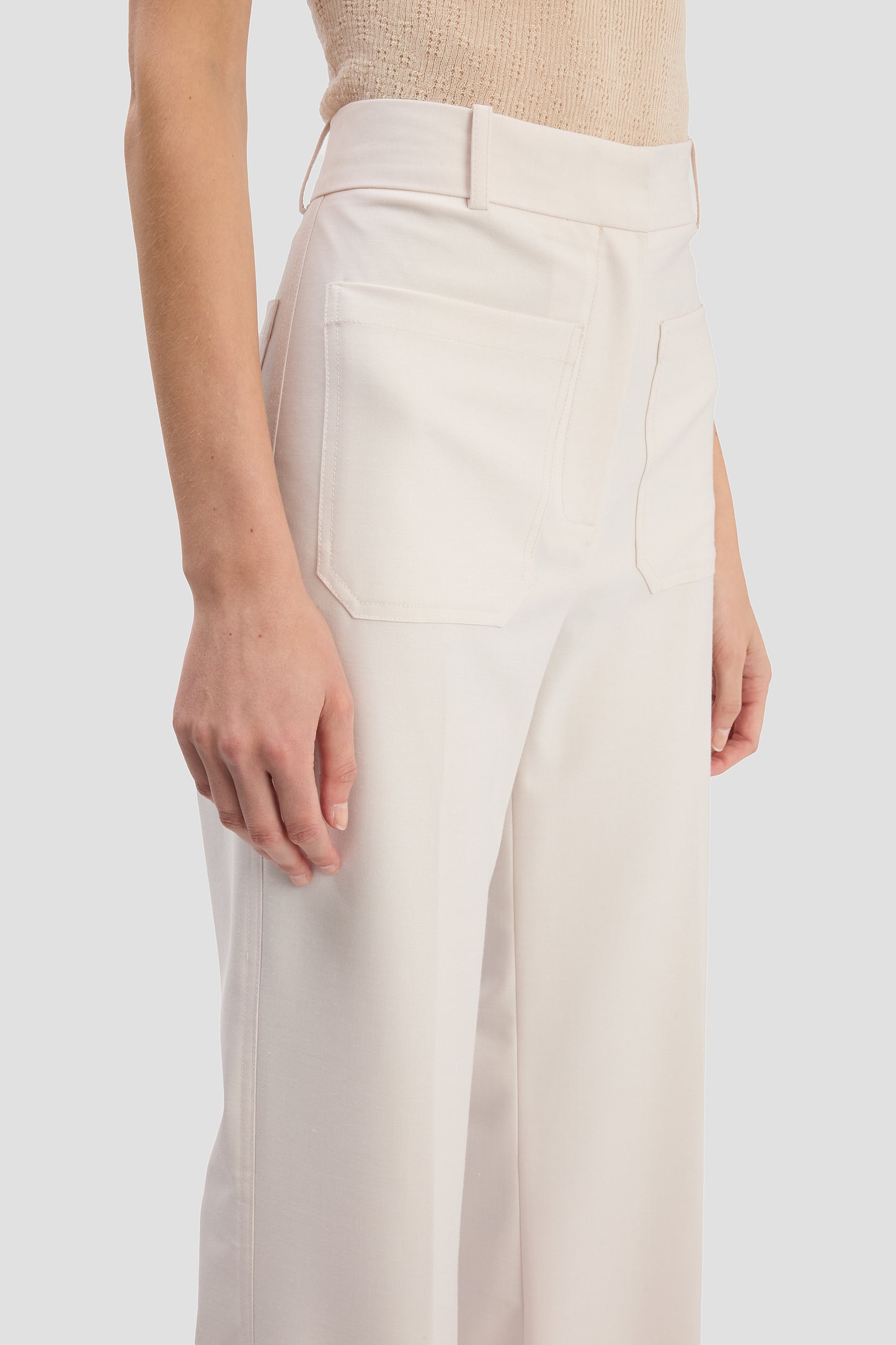 Alina Trouser In Bone