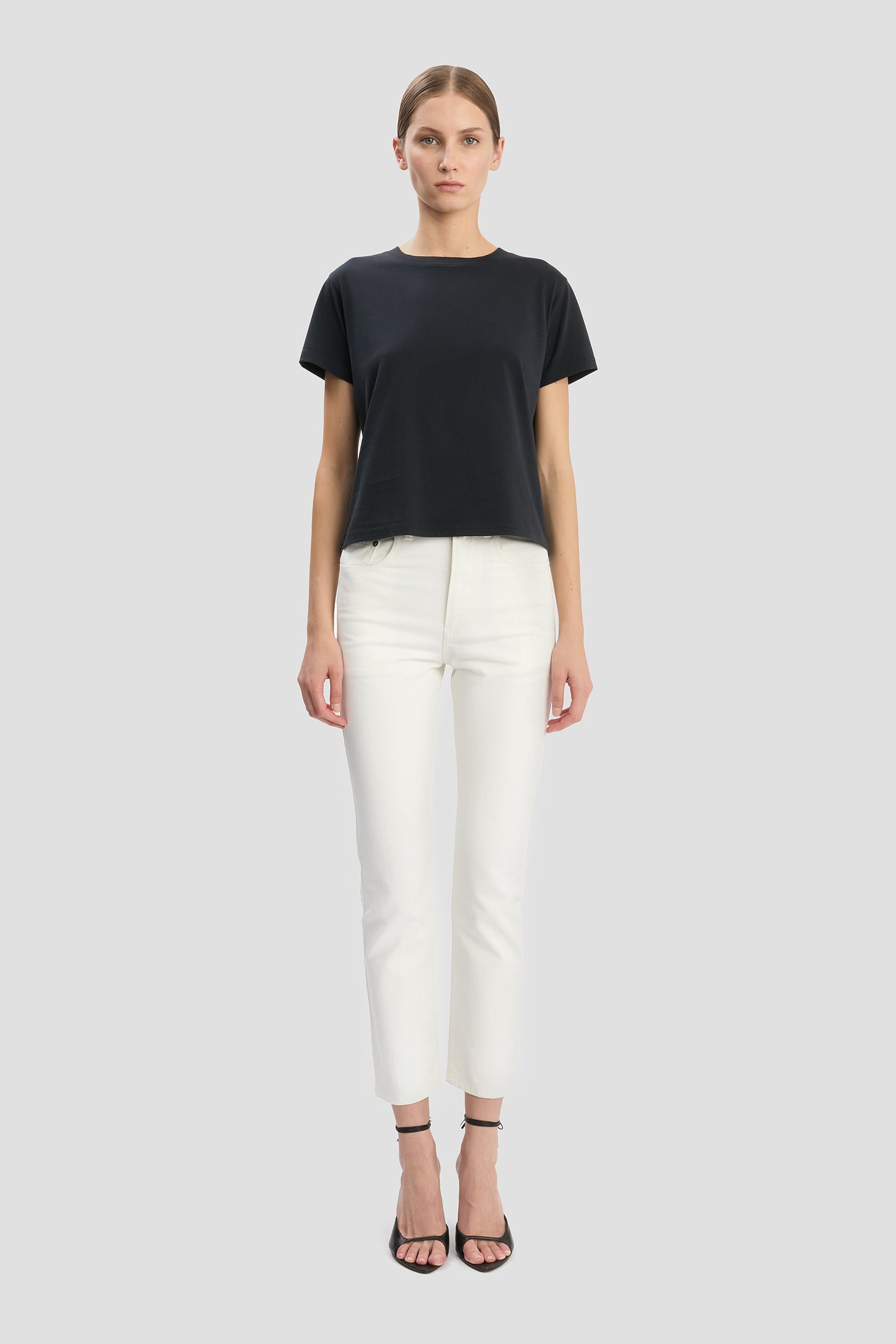 Shrunken Fit T-Shirt In Navy