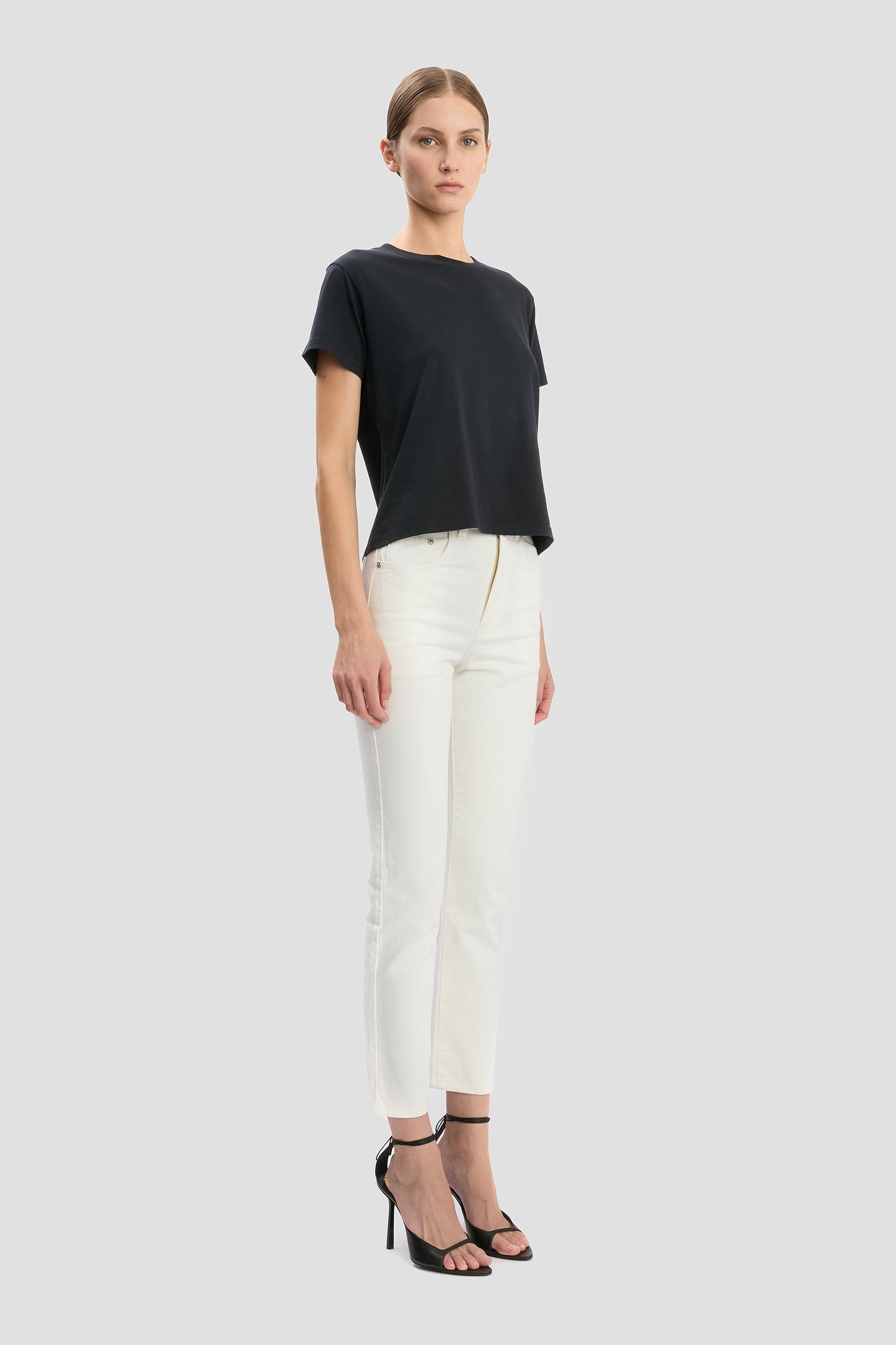Shrunken Fit T-Shirt In Navy