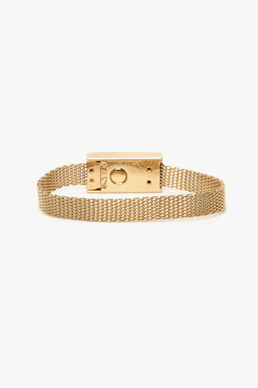 B Frame Bracelet In Light Gold