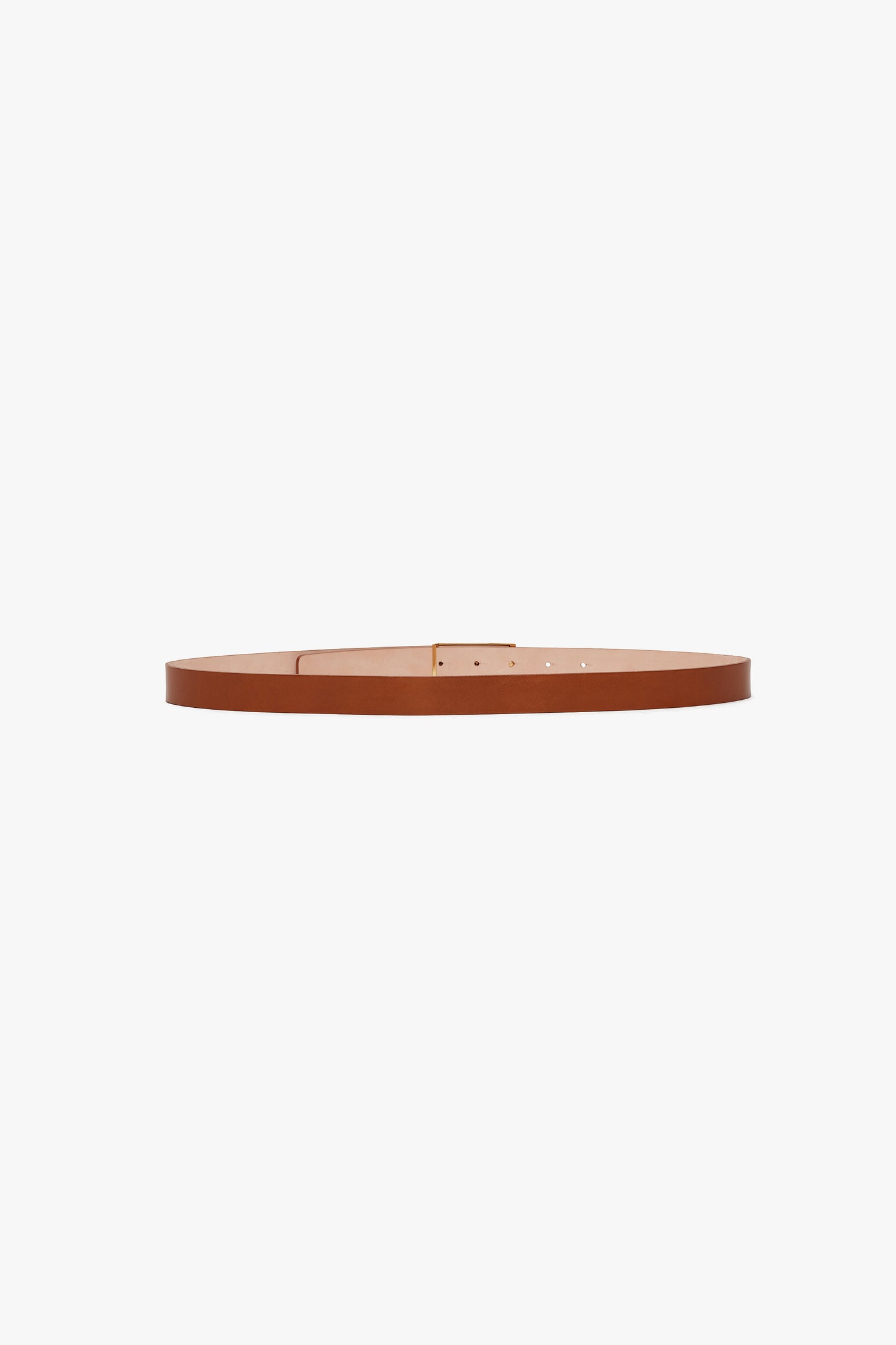 Frame Belt In Tan Leather