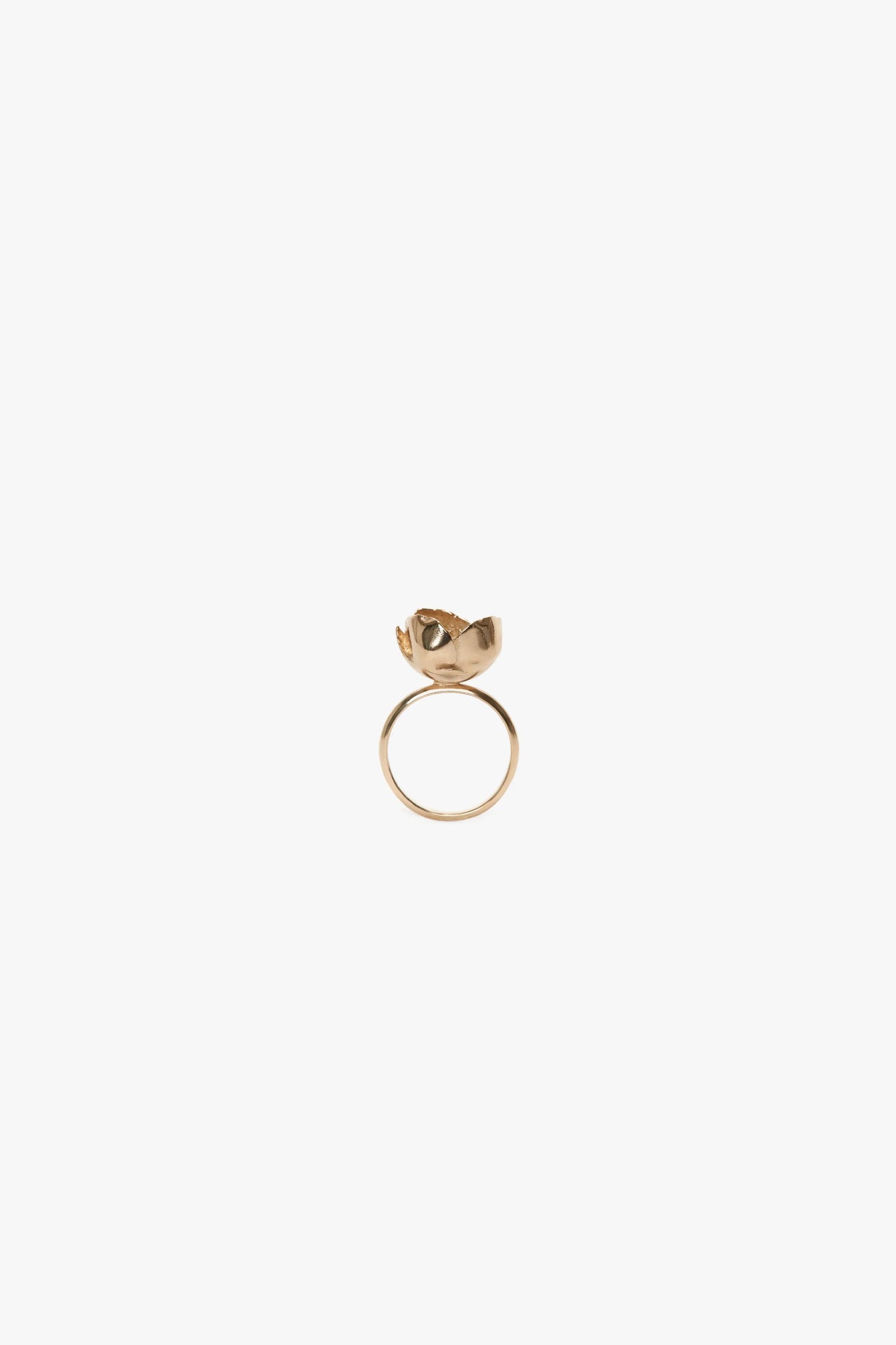 Exclusive Camellia Flower Ring In Gold