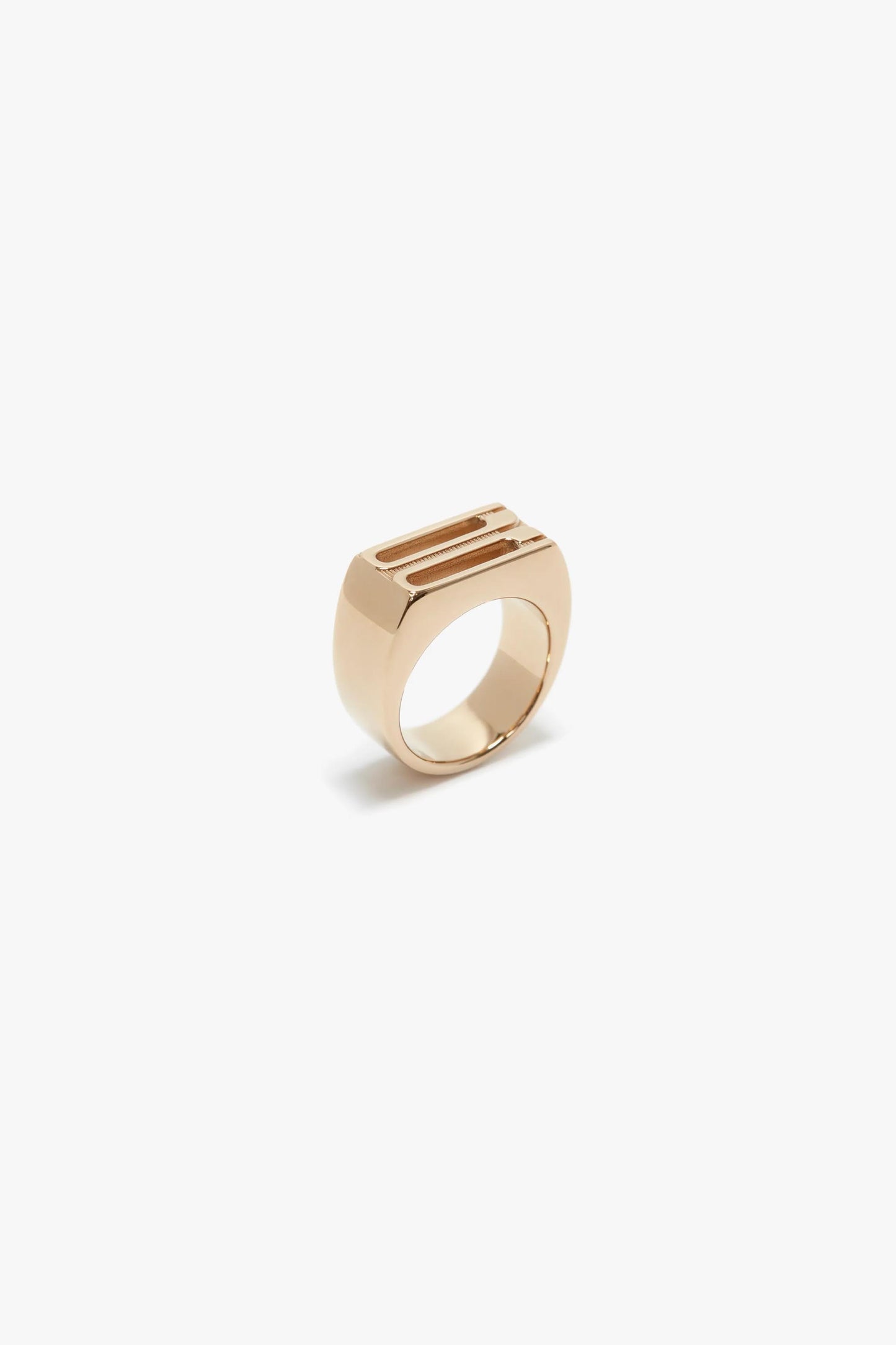 Exclusive Frame Signet Ring In Gold