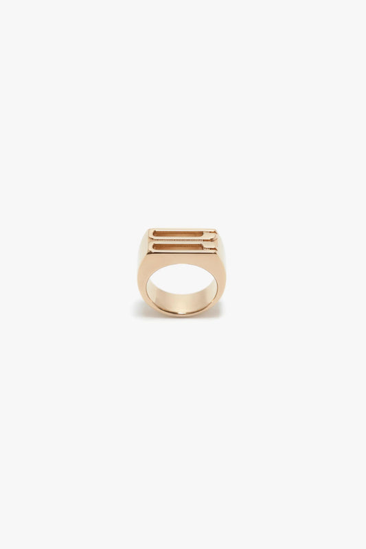 Exclusive Frame Signet Ring In Gold