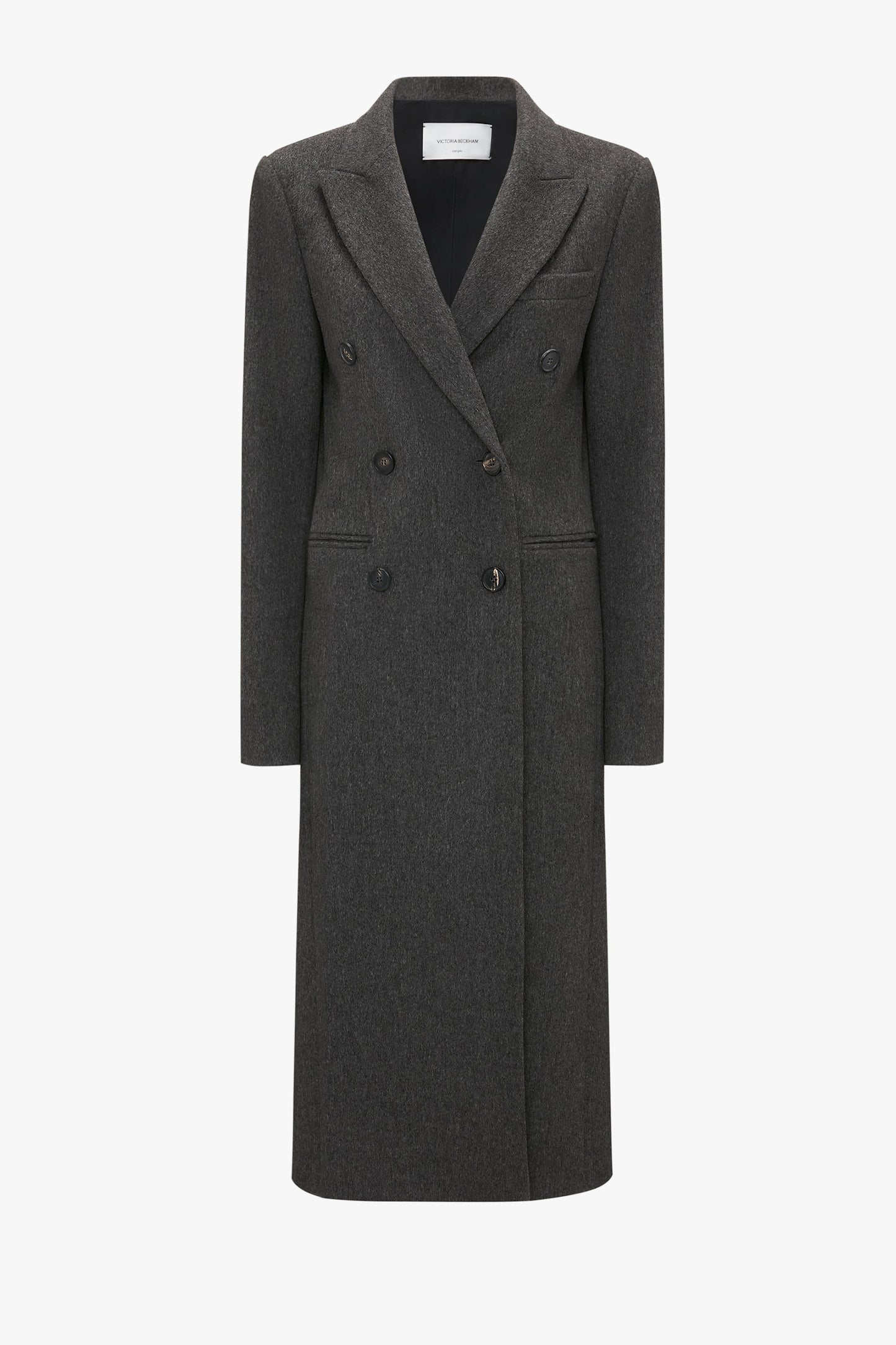 Tailored Slim Coat In Grey Melange