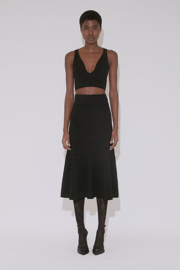 Frame Detail Sleeveless Top In Black – Victoria Beckham