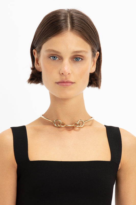 EXCLUSIVE Bridle Necklace In Gold