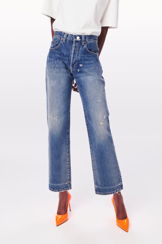 Victoria Beckham Womens Denim  Portland Wide-Leg Jeans Cinnamon Brown «  MUSEE-OLERON