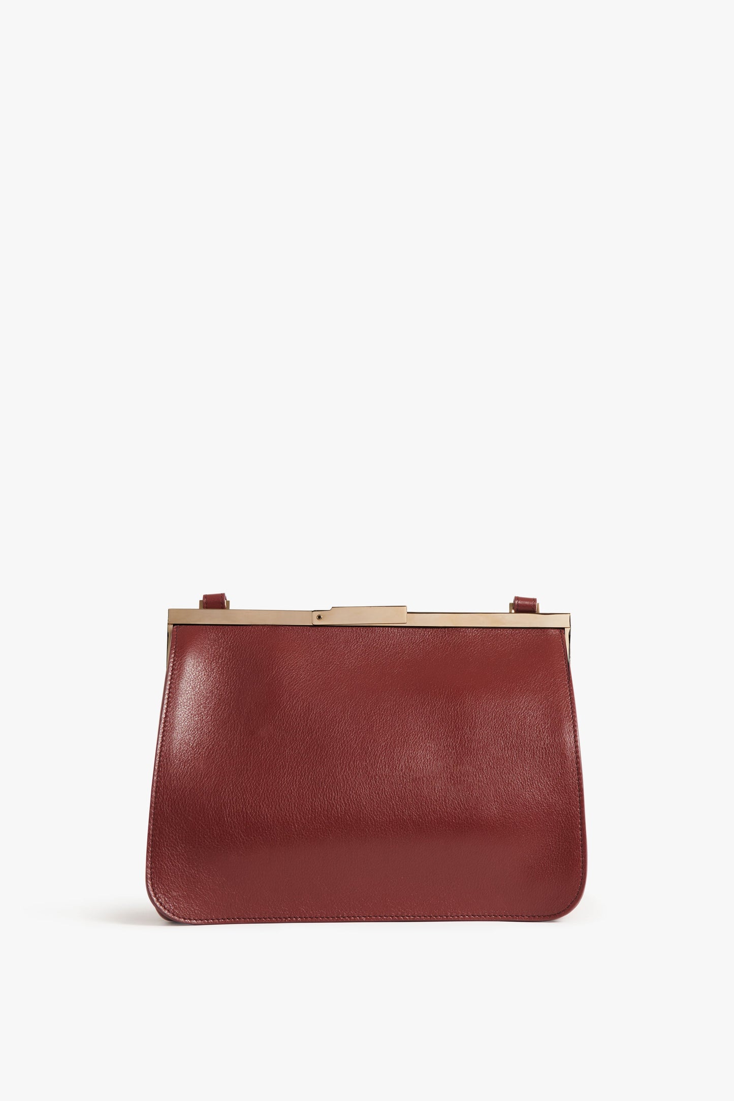 Frame Satchel Bag In Burgundy Leather