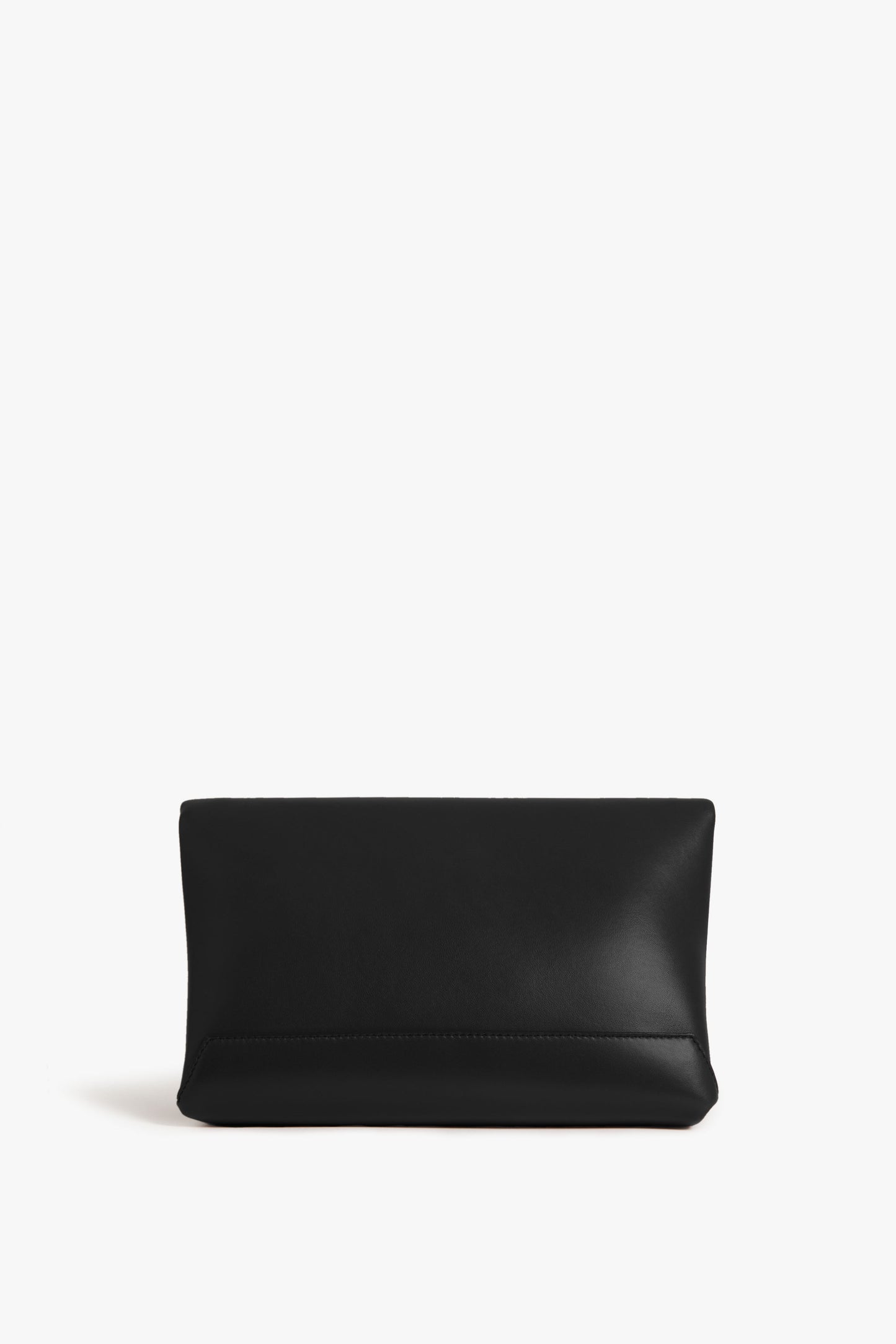 Chain Pouch Bag In Black Leather