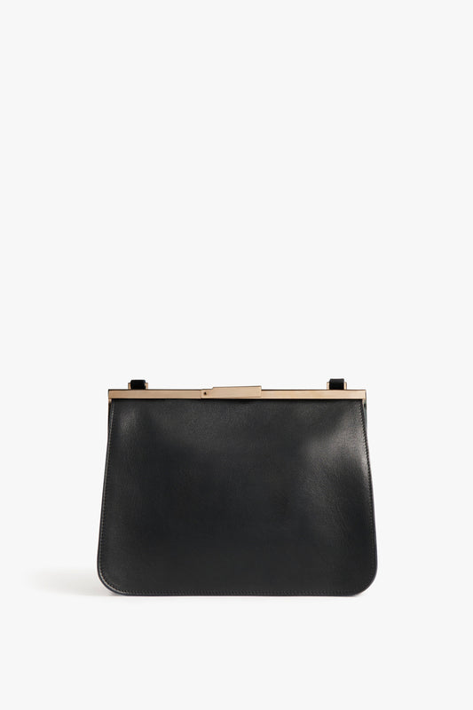 Frame Satchel Bag In Black Leather