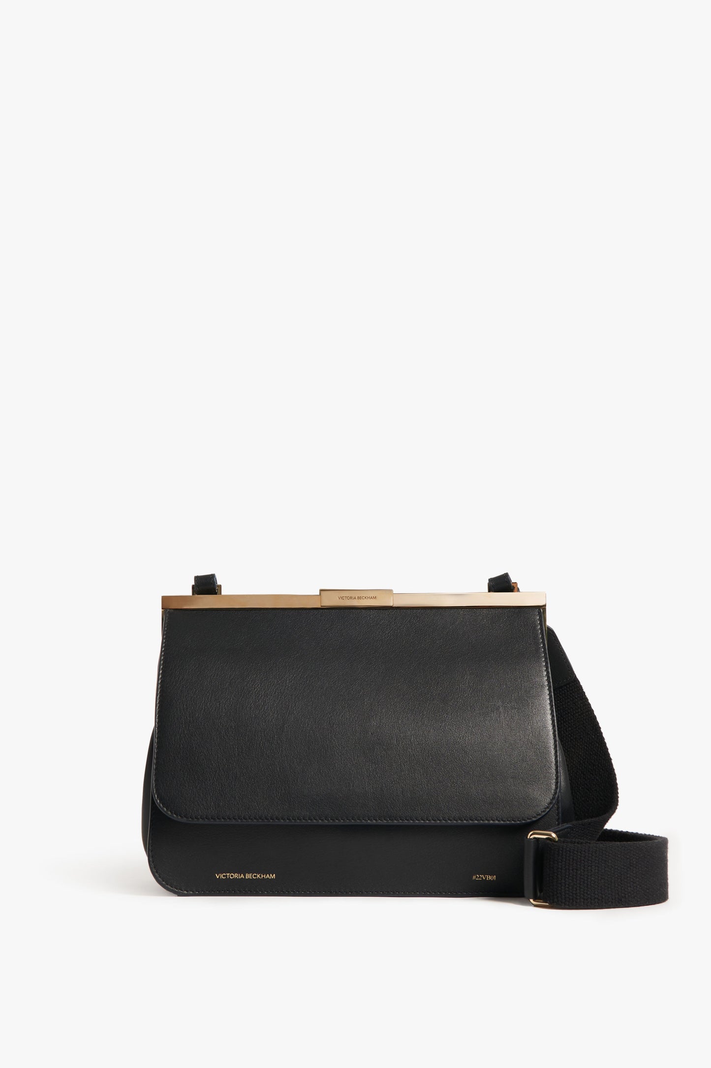 Frame Satchel Bag In Black Leather
