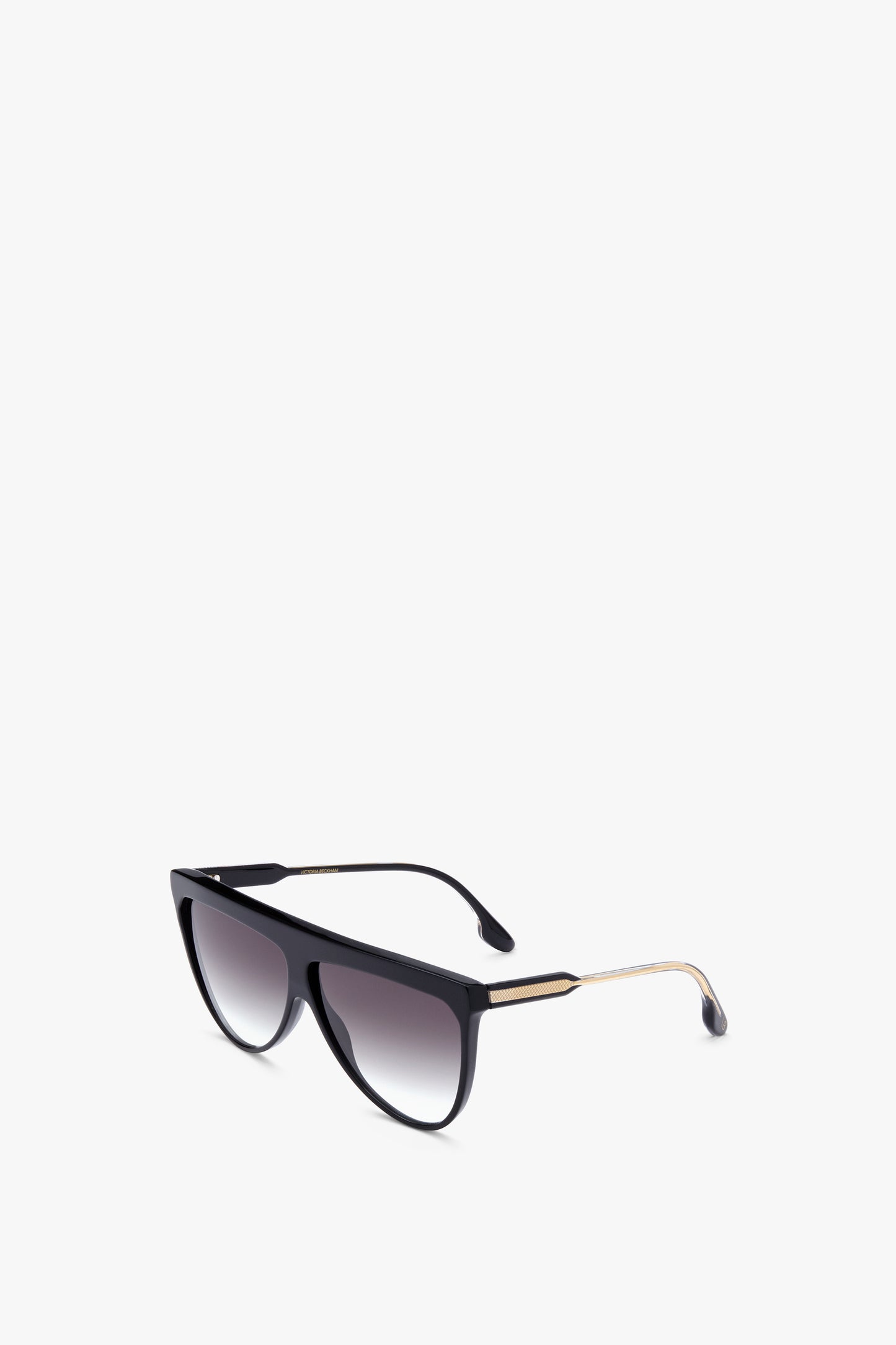 Flat Top V Sunglasses in Black