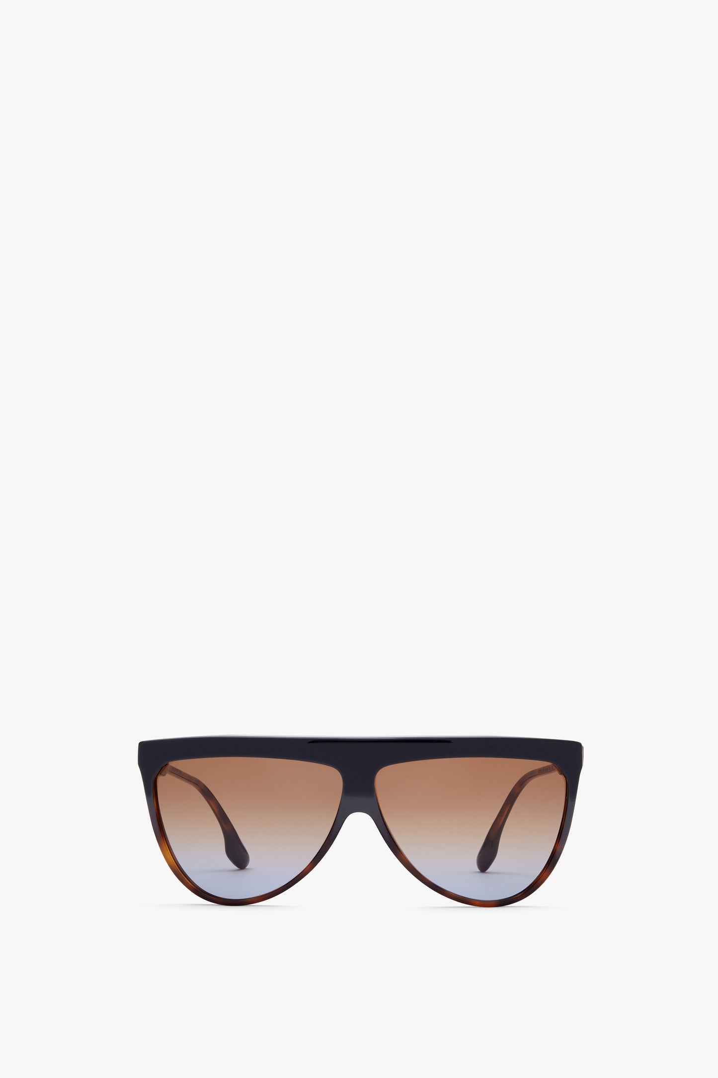 Flat Top V Sunglasses In Black Tortoise