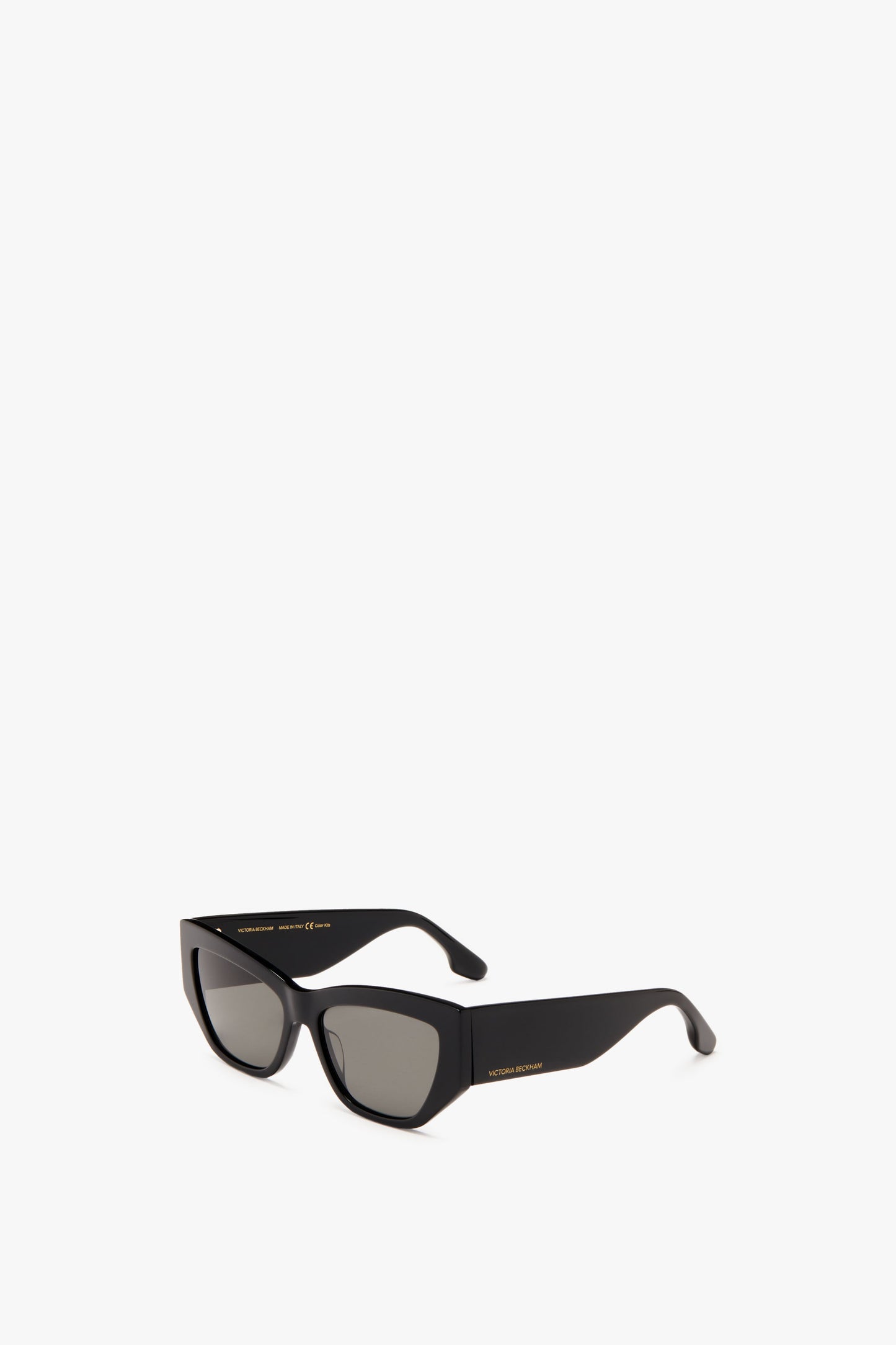 Sculptural Frame Sunglasses In Black