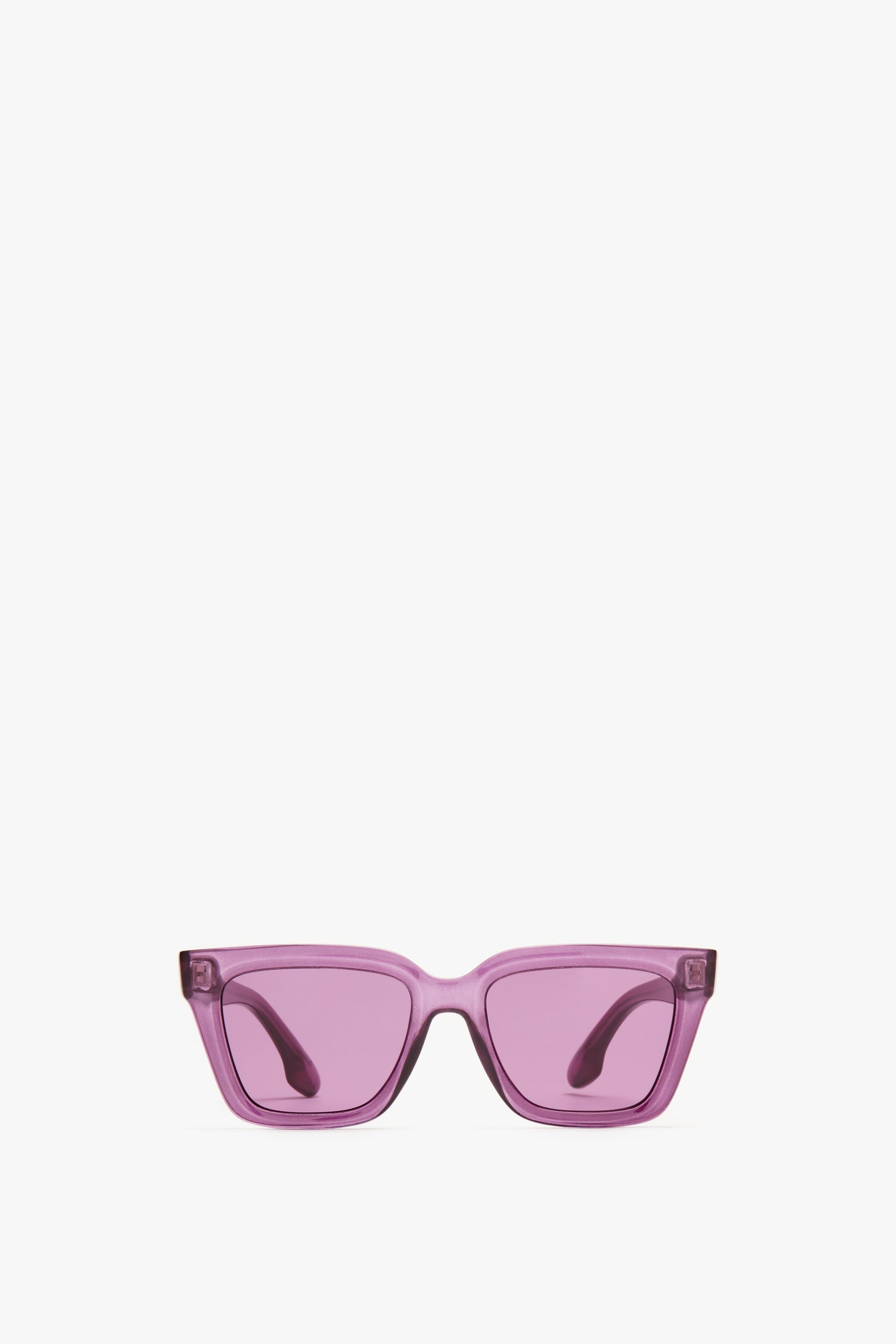 Crystal Frame Sunglasses In Purple