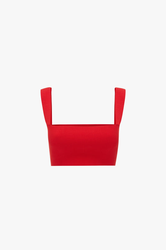 VB Body Strap Bandeau Top in Red