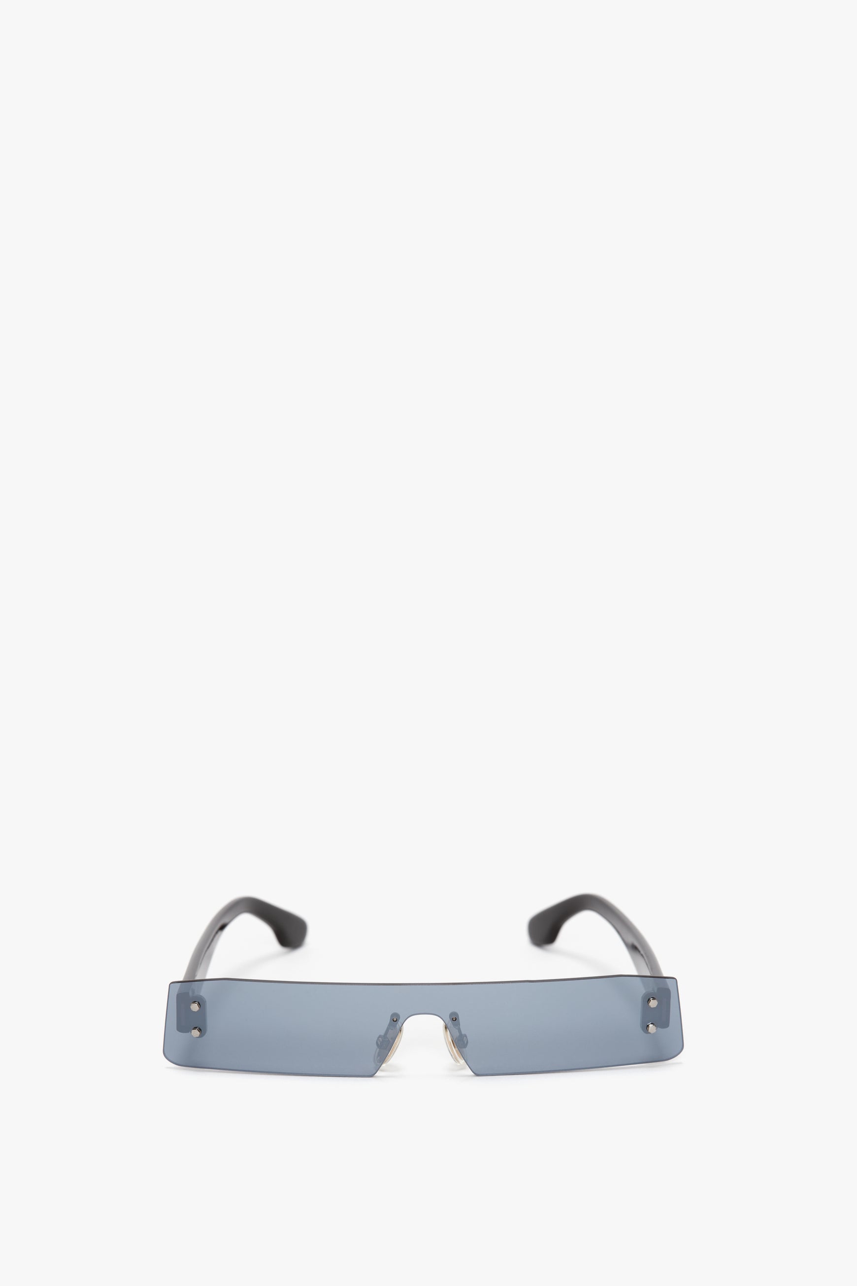 Mini Visor Sunglasses In Blue-Mirror