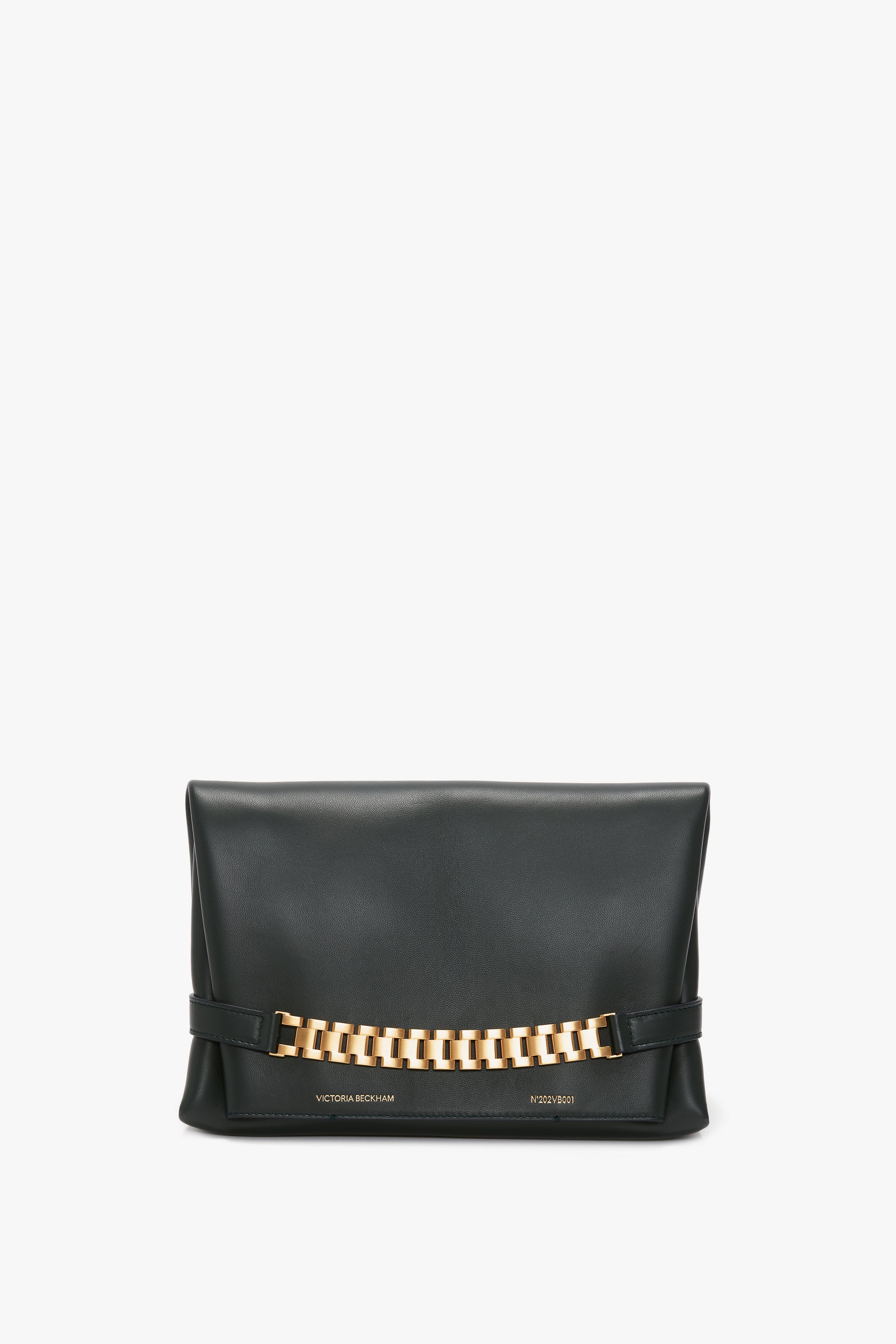 Chain Pouch Bag In Black Leather – Victoria Beckham