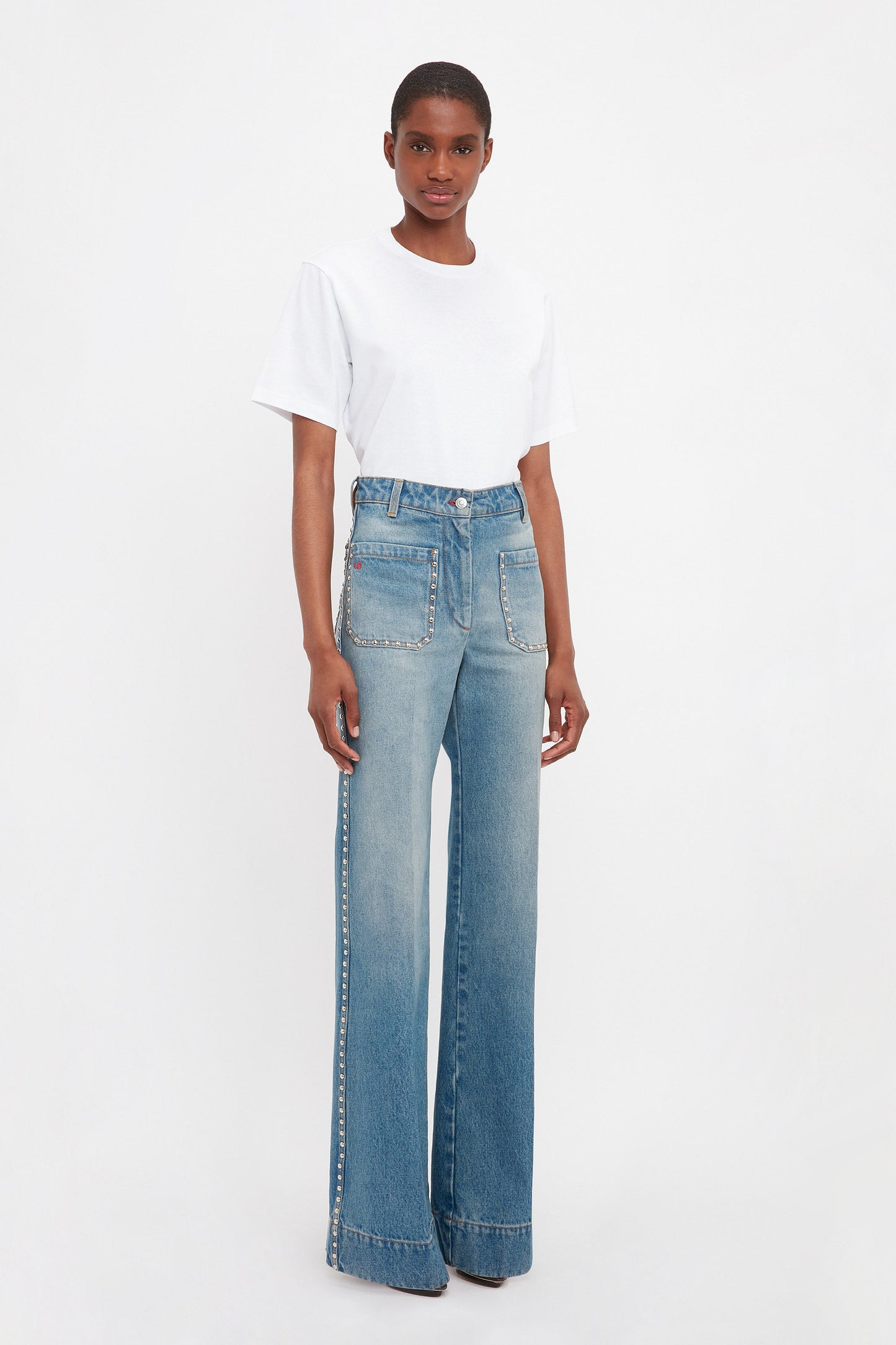 Alina High Waisted Jean In Vintage Wash