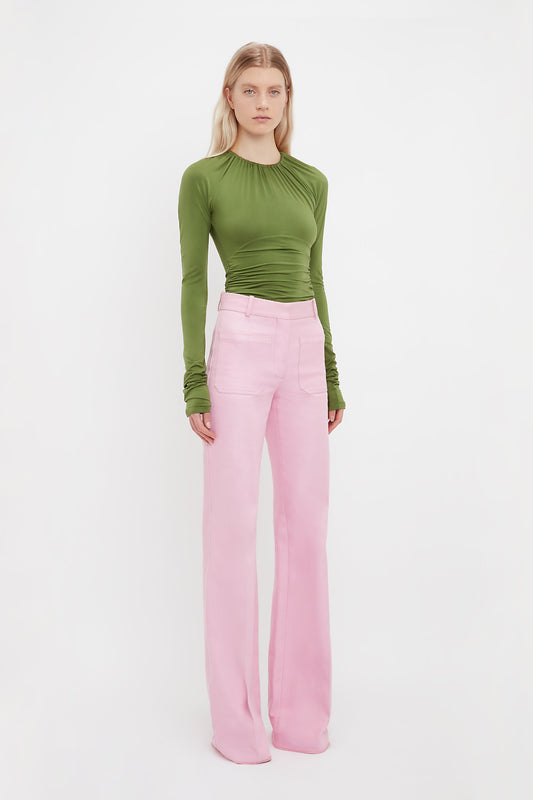 Alina Tailored Trouser In Bubblegum