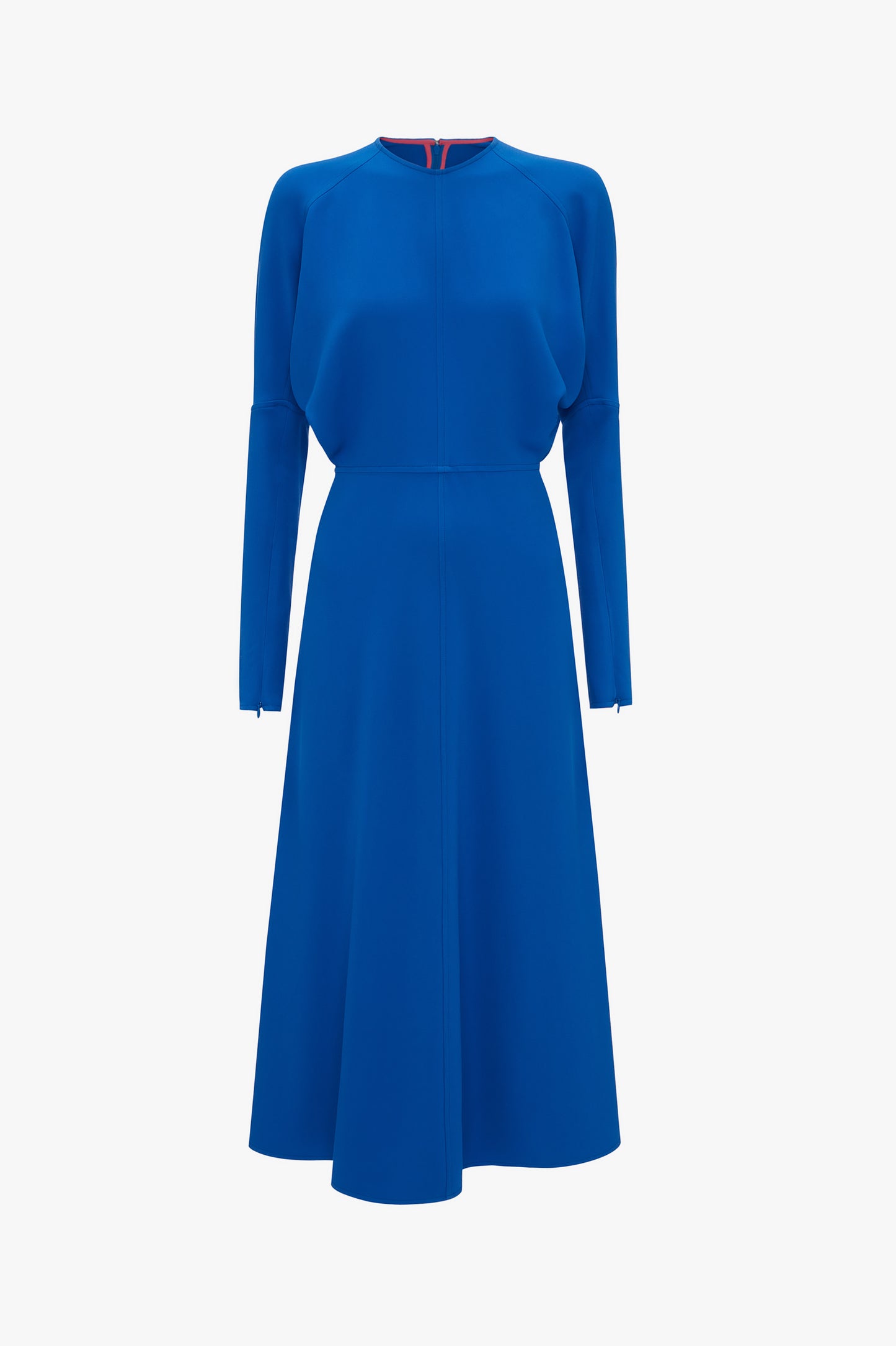 Dolman Midi Dress In Bright Blue