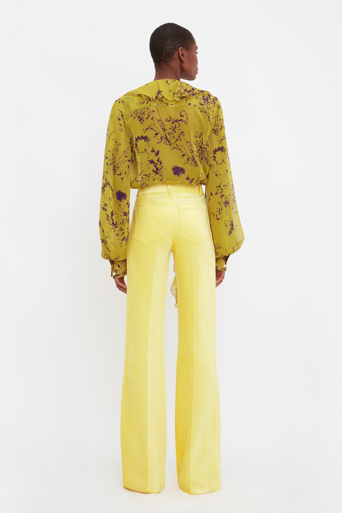 Alina Tailored Trouser In Sunflower
