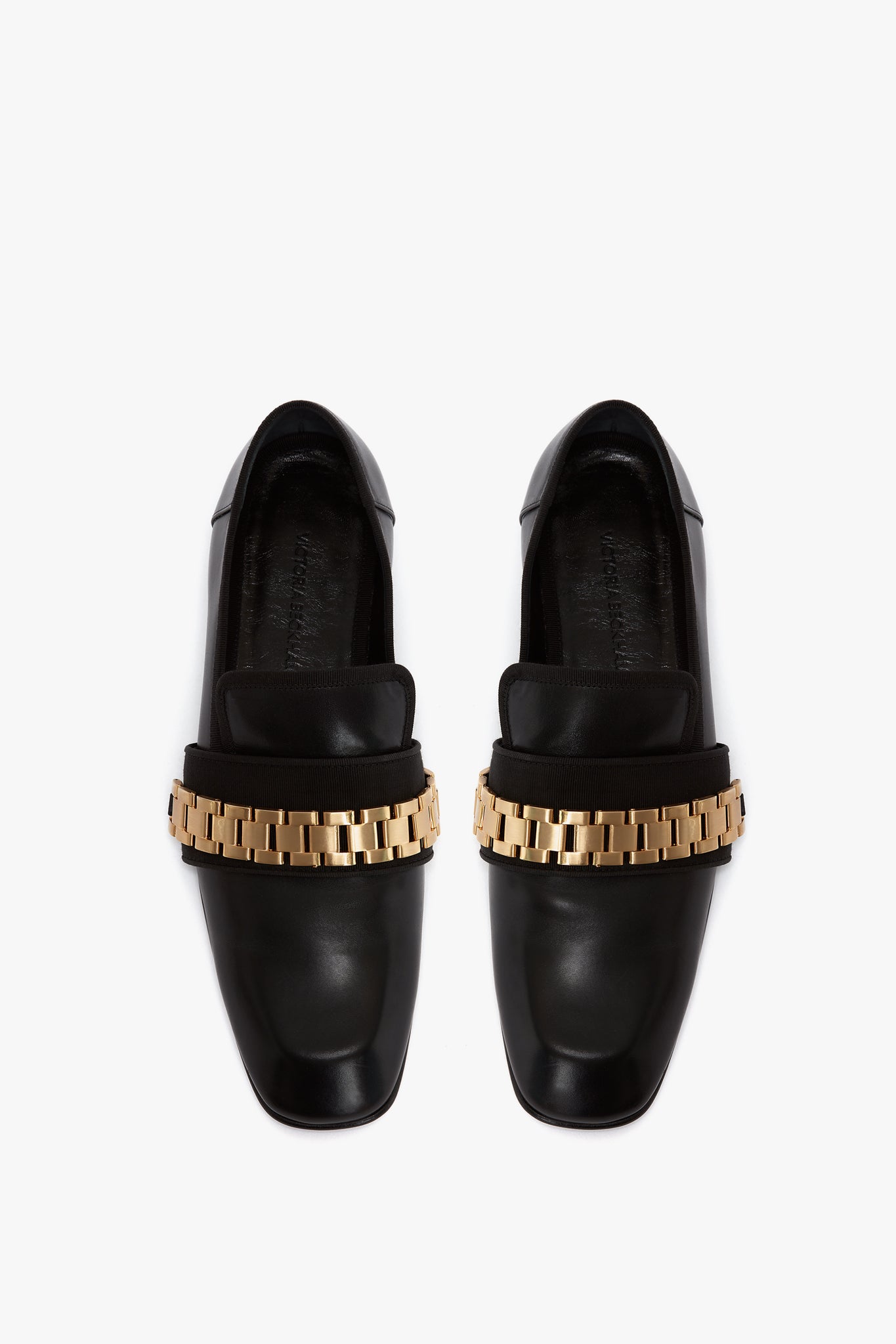 Mila Chain Loafer In Black Victoria Beckham
