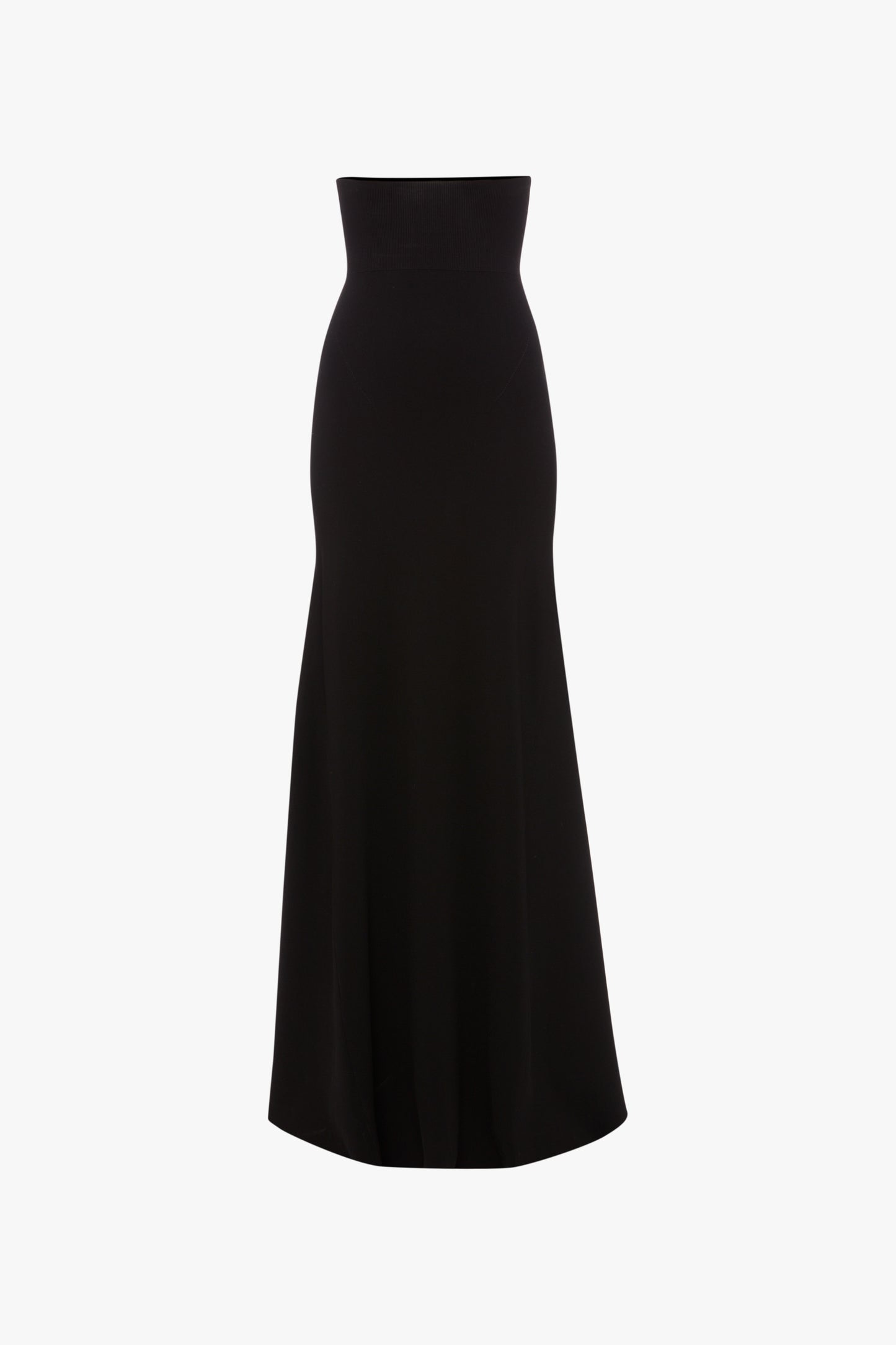 Floor-Length Knitted Skirt In Black