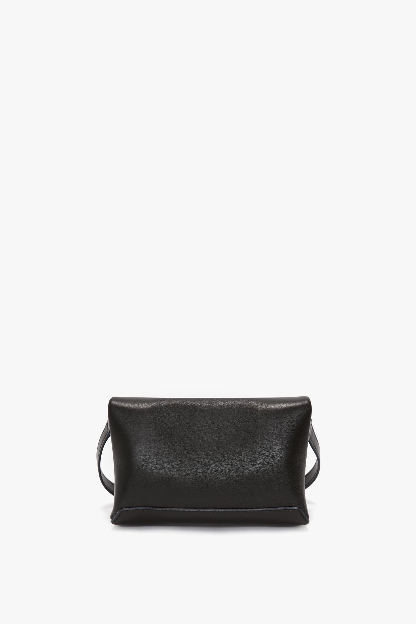 Mini Chain Pouch In Black Leather