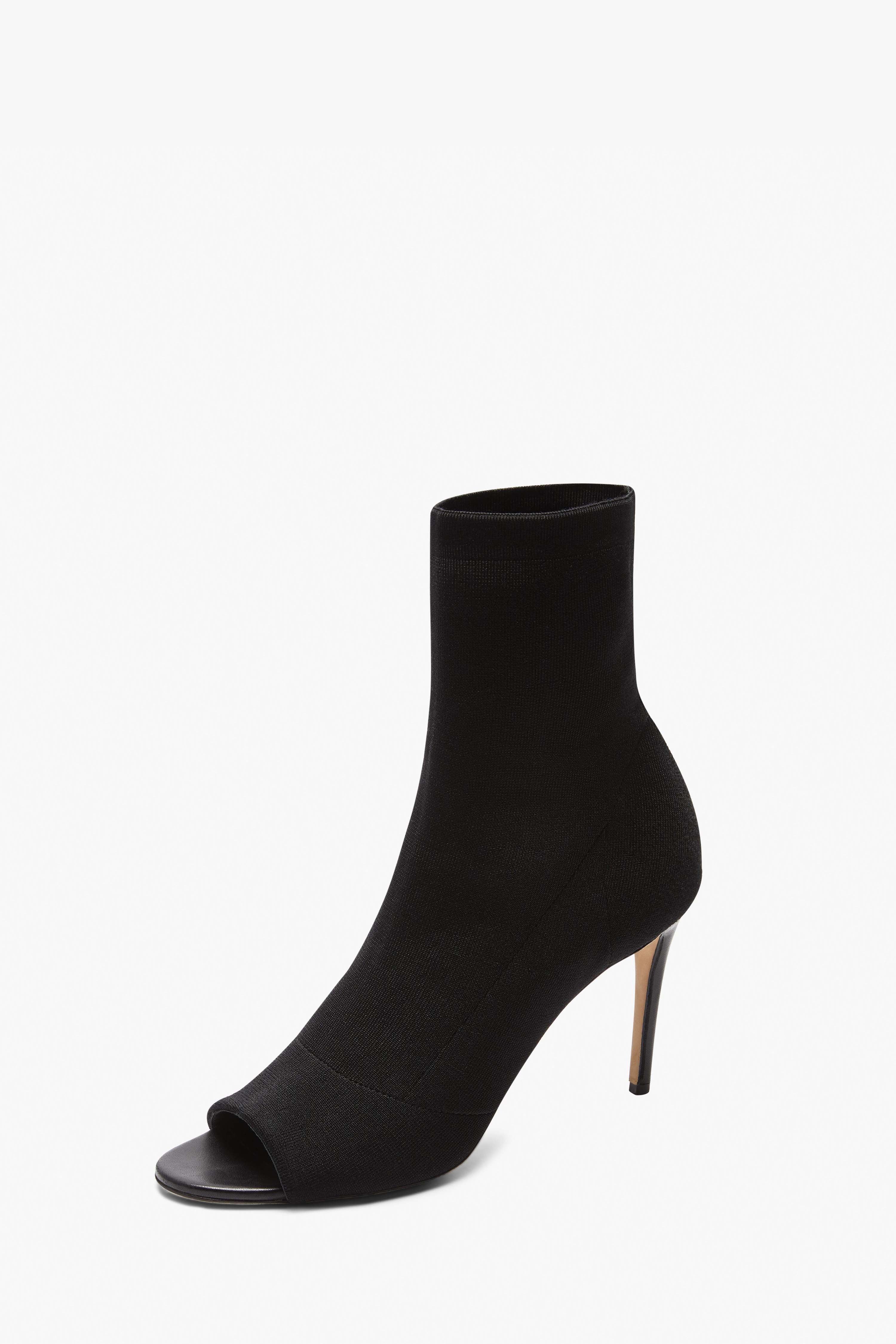 Sunday 90Mm Knitted Open Toe Ankle Boot Victoria Beckham