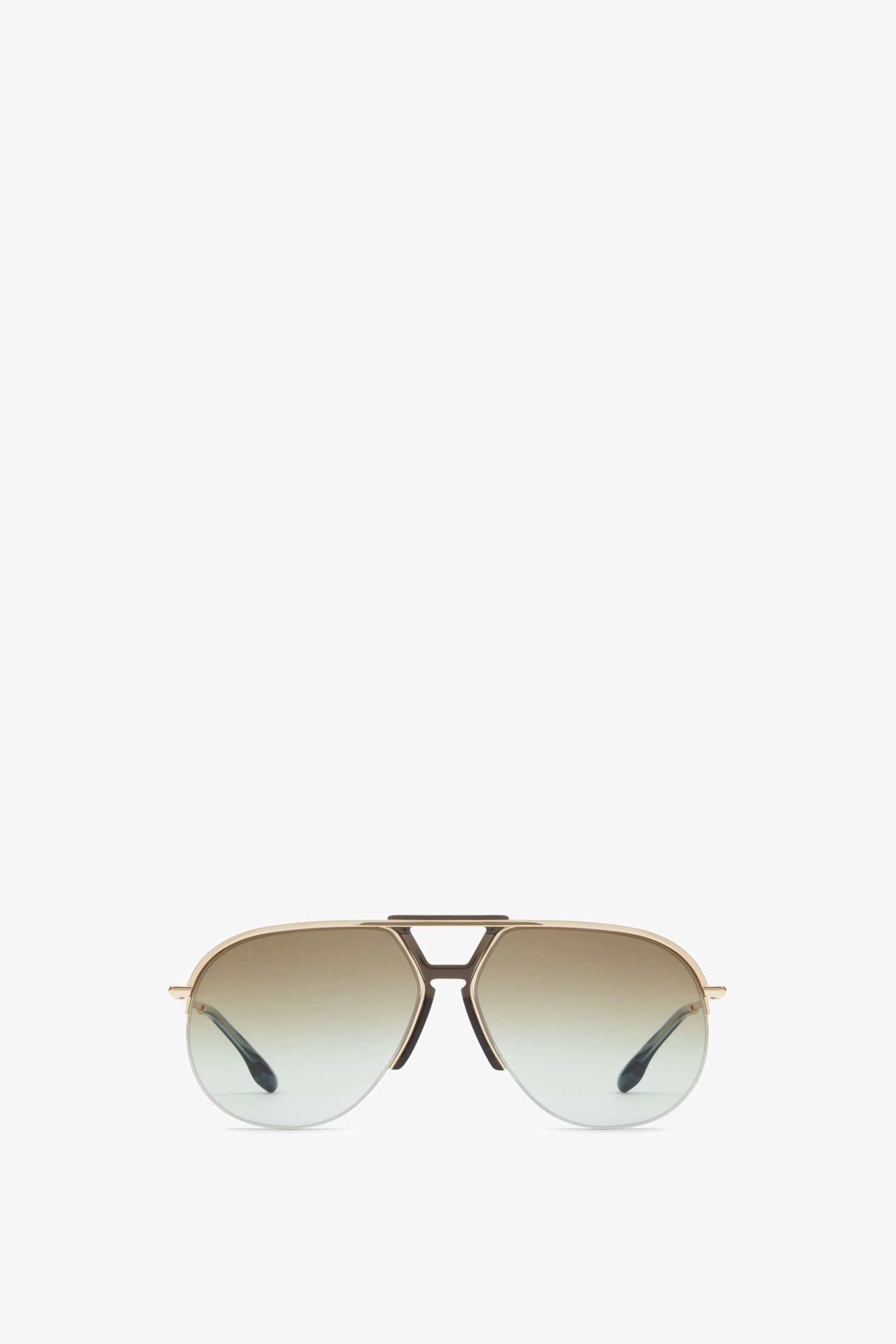 Brow Aviator Sunglasses In Azure